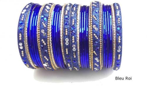 Bracelets Pointillés Indous Bleu Roi