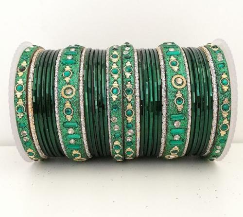 Bracelets Indiens Vert Bouteille