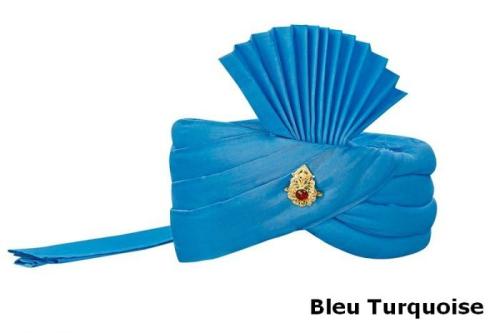 Coiffe indienne Bleu turquoise