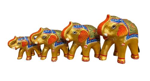 Decoration Elephant Doré (3 tailles)