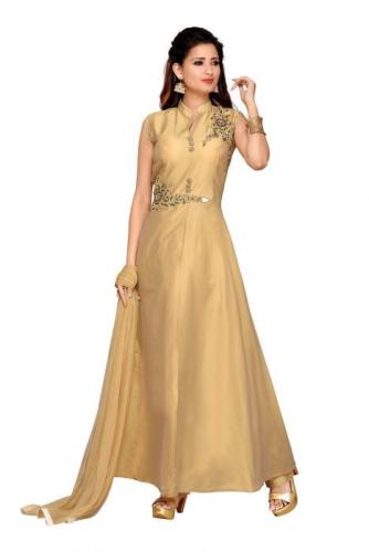 robe cocktail de mariage dorée