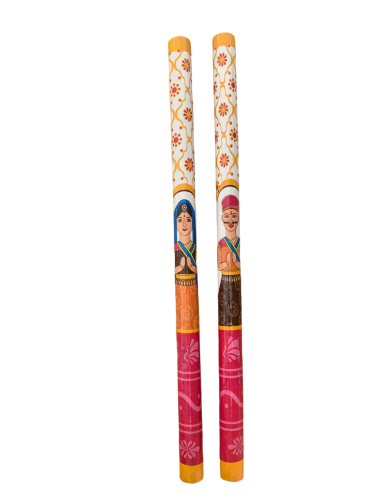 Indian Garba dance wood sticks