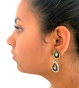 Indian Earrings (2 colors) Couleur : Bordeaux/vert
