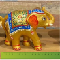 Decoration Elephant Doré (4 tailles) Taille : 16 cm