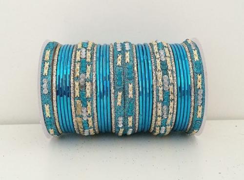Bracelets Indous Pointillés Bleu turquoise