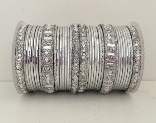 Bracelets Indiens Argenté Taille 7.5 cm