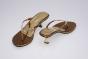 Chaussures de fêtes indiennes Doré  Ref 1884
