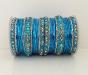 Bracelets Indiens Bleu Turquoise Taille 6 cm