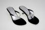Chaussures noires argentées 1884