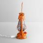 Lampe indienne électrique Orange - Livraison Offerte !